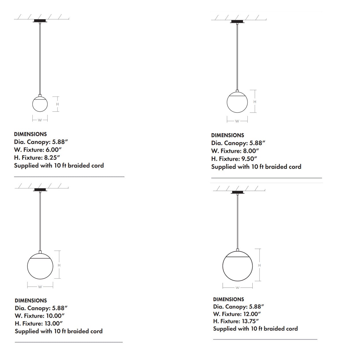 Luna Pendant - Diagram