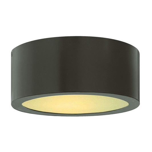 Luna Outdoor Flush Mount Ceiling Light - Bronze
