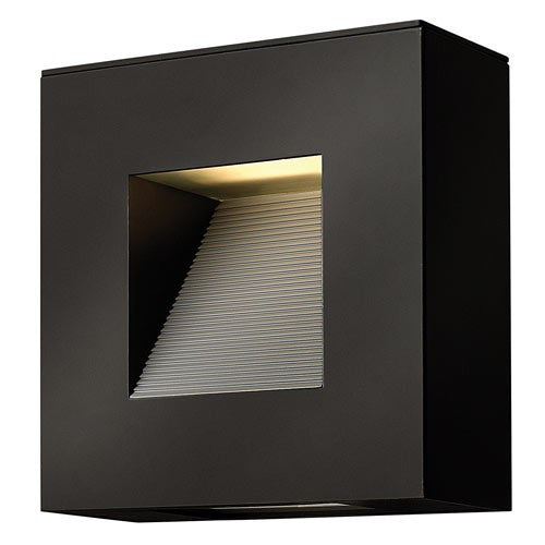 Luna Small Square Outdoor Wall Light - Satin Black