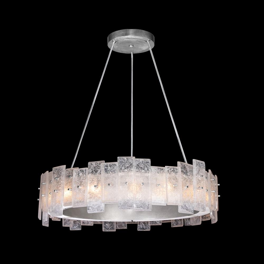 Lunea Chandelier - Silver Leaf Finish