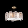 Load image into Gallery viewer, Lunea Semi Flush Mount - Gold Leaf Finish
