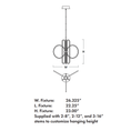 Load image into Gallery viewer, Lupe LED Pendant - Diagram
