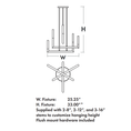 Load image into Gallery viewer, Lustre LED Chandelier - Diagram
