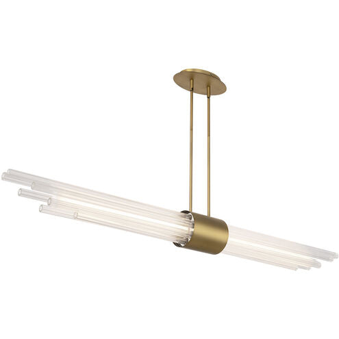 Luzerne Linear Pendant - Aged Brass