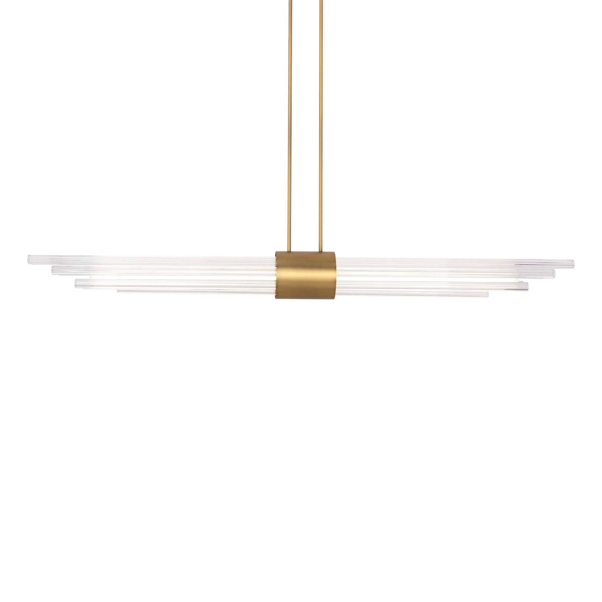 Luzerne Linear Pendant - Aged Brass