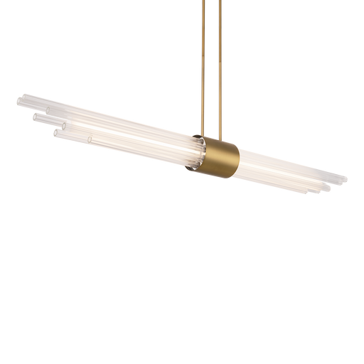 Luzerne Linear Pendant - Aged Brass