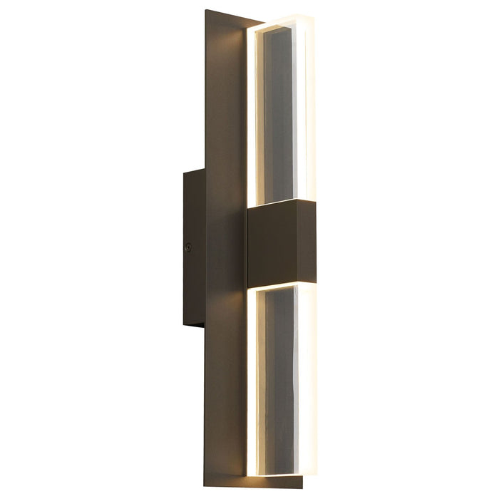 Lyft 18" Clear Lens Outdoor LED Wall Sconce - Bronze Finish
