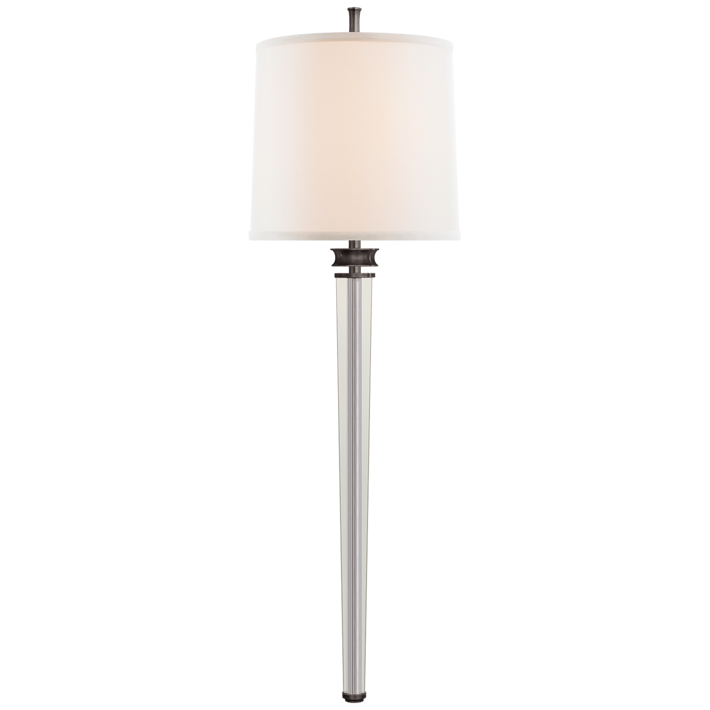 Lyra Large Tail Sconce - Bronze & Crystal