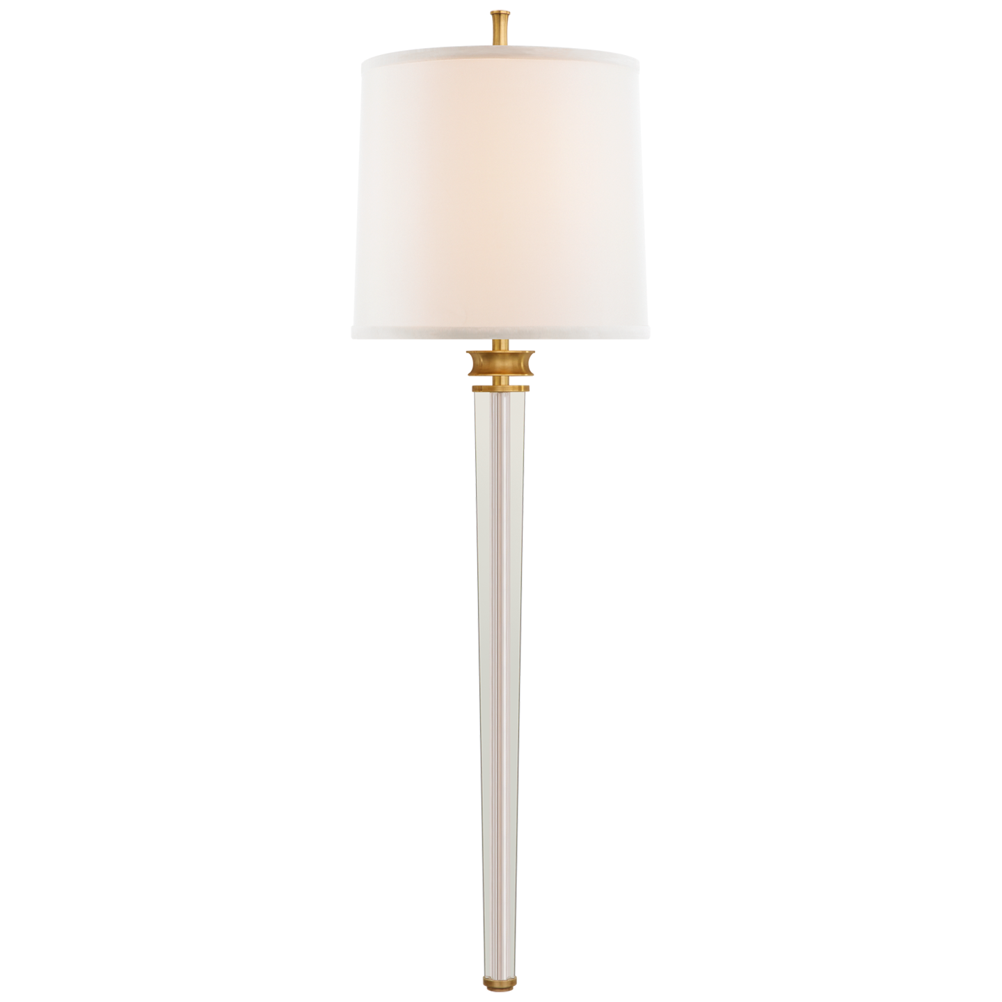 Lyra Large Tail Sconce - Bronze & Crystal