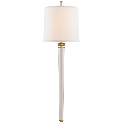 Lyra Large Tail Sconce - Bronze & Crystal
