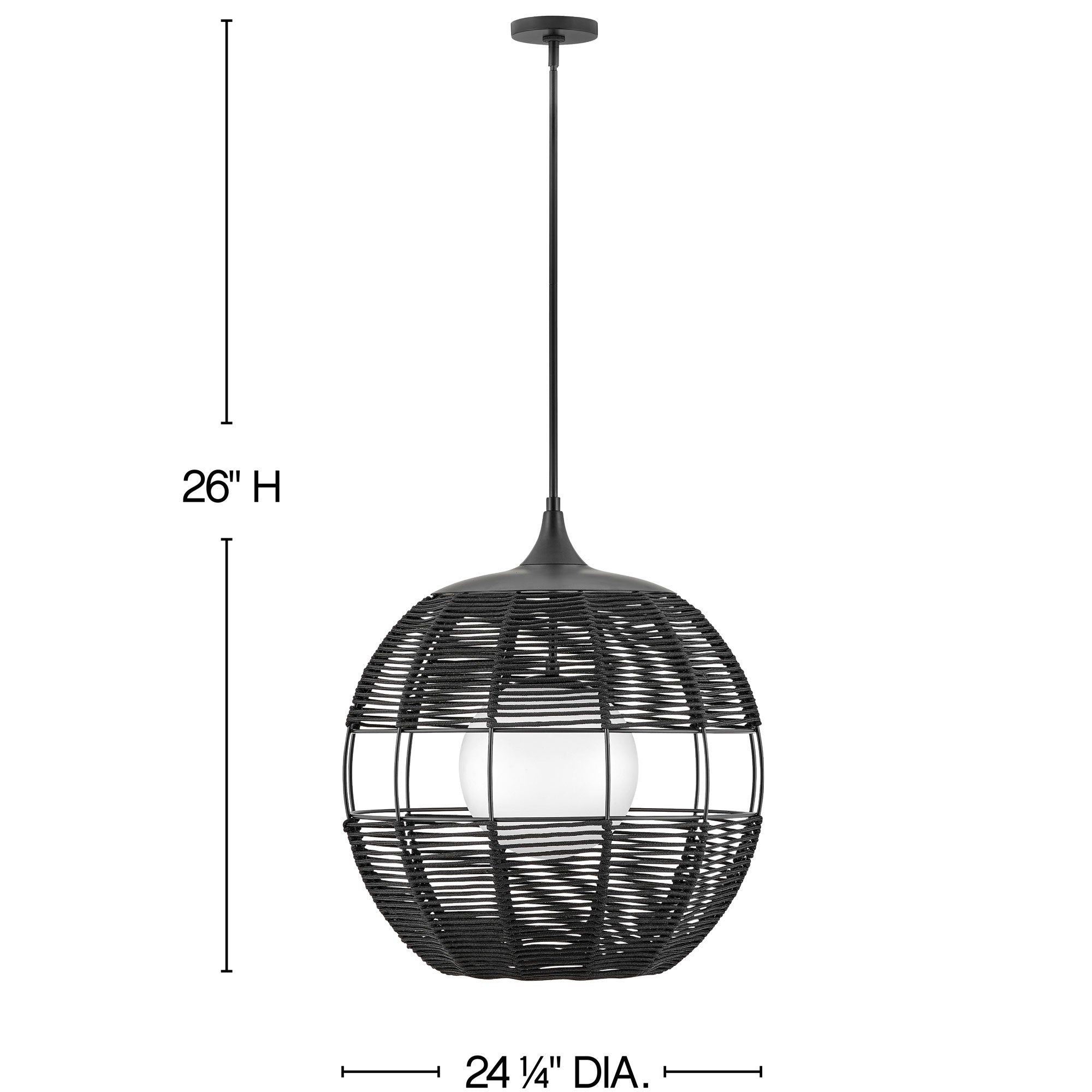 Maddox Outdoor Pendant - Diagram