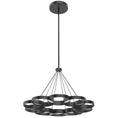 Load image into Gallery viewer, Maestro Large LED Chandelier - Black Finish
