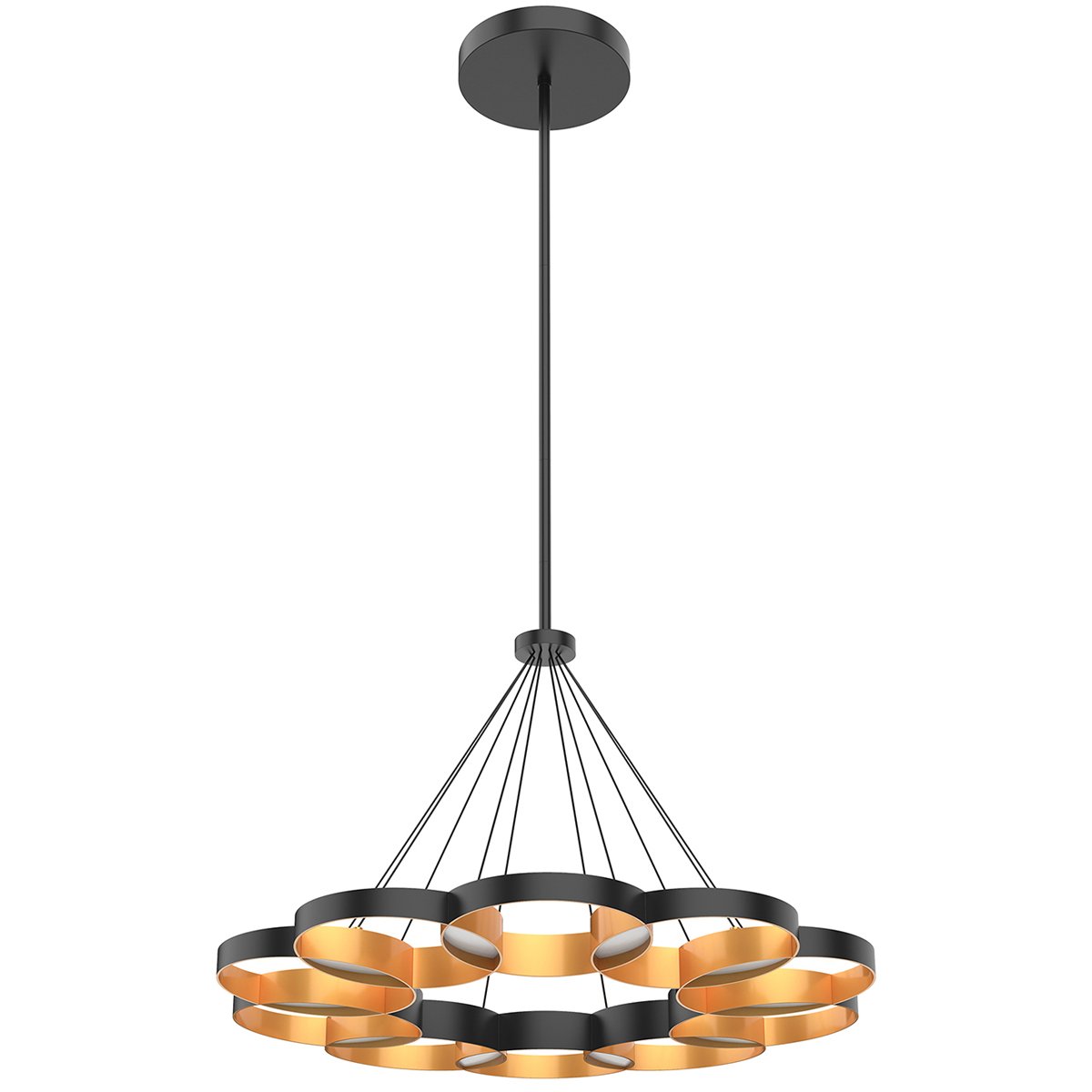 Maestro Large LED Chandelier - Gold Finish