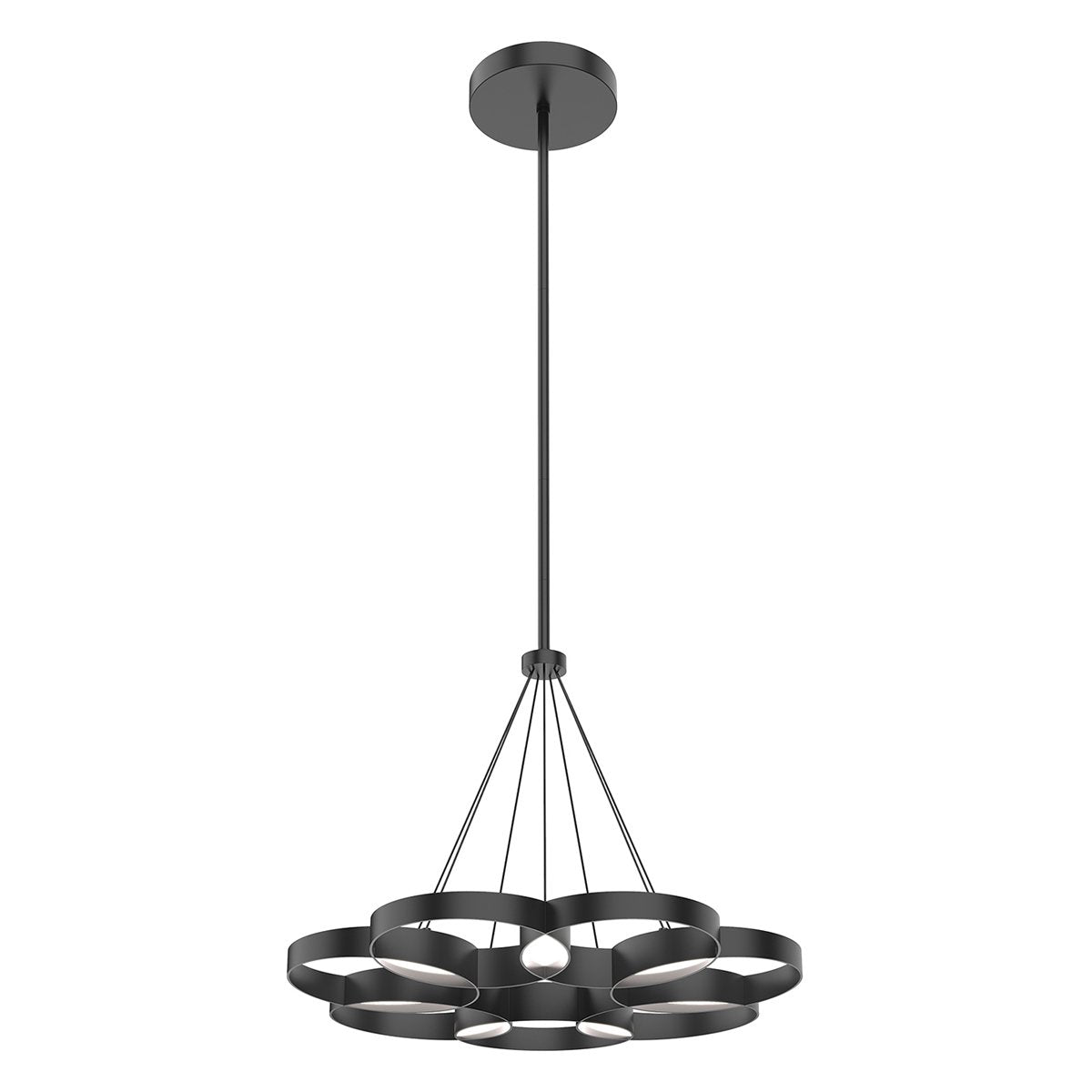 Maestro Small LED Chandelier - Black Finish