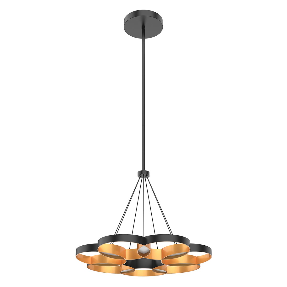 Maestro Small LED Chandelier - Gold Finish