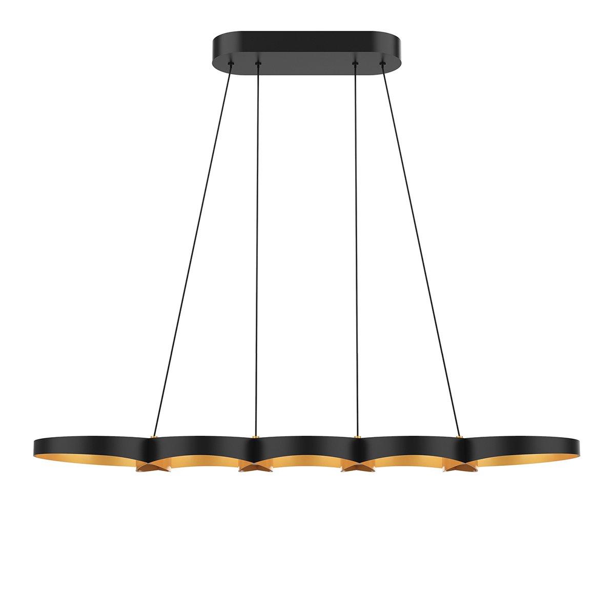 Maestro LED Linear Suspension - Gold Finish