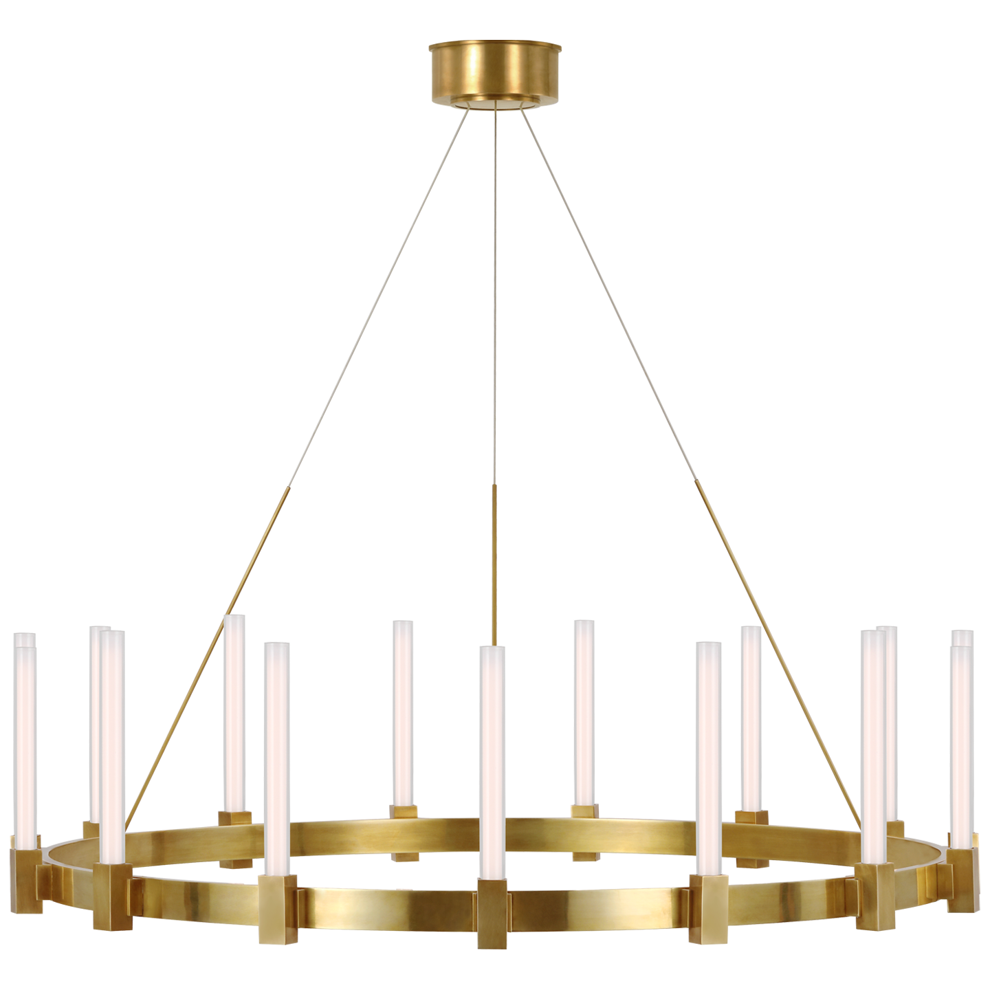 Mafra X-Large Chandelier - Hand-Rubbed Antique Brass Finish