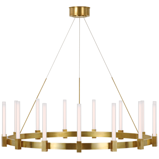 Mafra X-Large Chandelier - Hand-Rubbed Antique Brass Finish