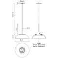 Load image into Gallery viewer, Magellan LED Dome Pendant - Diagram
