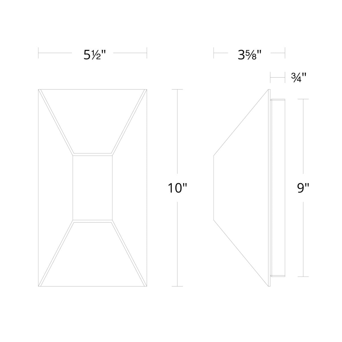 Maglev LED Outdoor Wall Sconce - Diagram