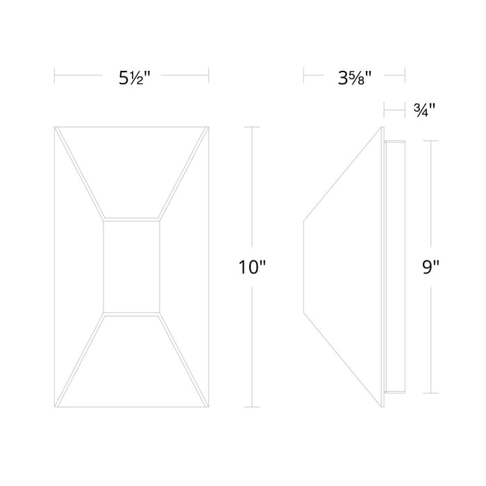 Maglev LED Outdoor Wall Sconce - Diagram