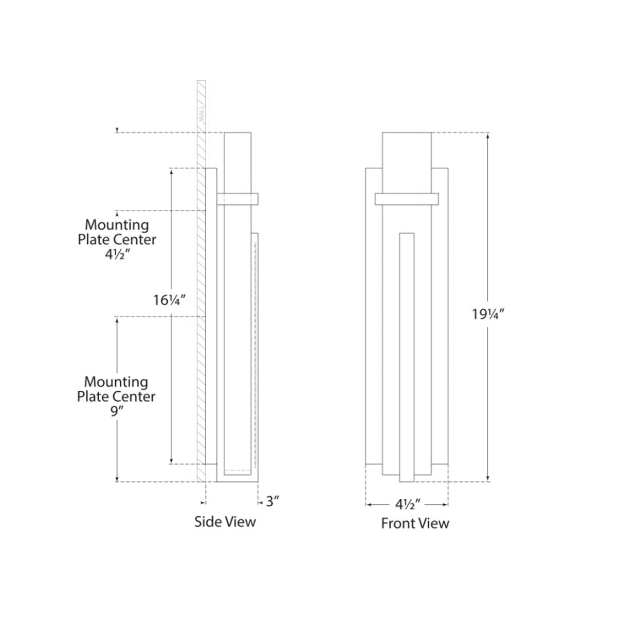 Malik Large Sconce - Diagram