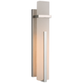 Load image into Gallery viewer, Malik Large Sconce - Polished Nickel Finish with Alabaster Shade
