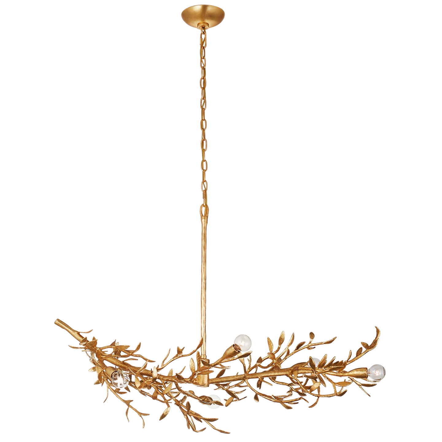 Mandeville Linear Chandelier - Antique-Gold Leaf