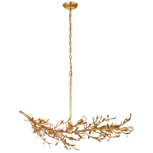 Mandeville Linear Chandelier - Antique-Gold Leaf