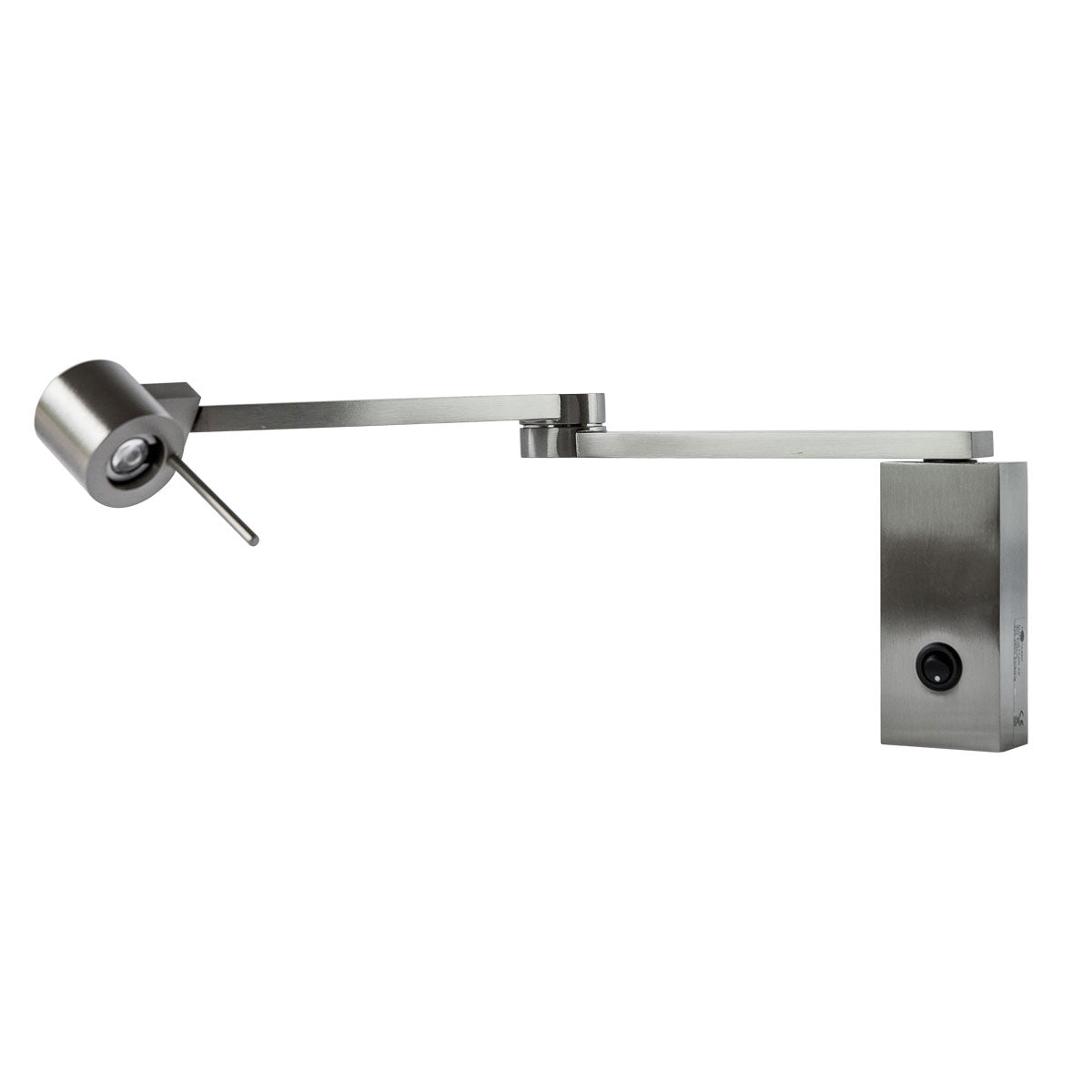 Manhattan Reading Swing Arm Wall Light - Satin Nickel Finish