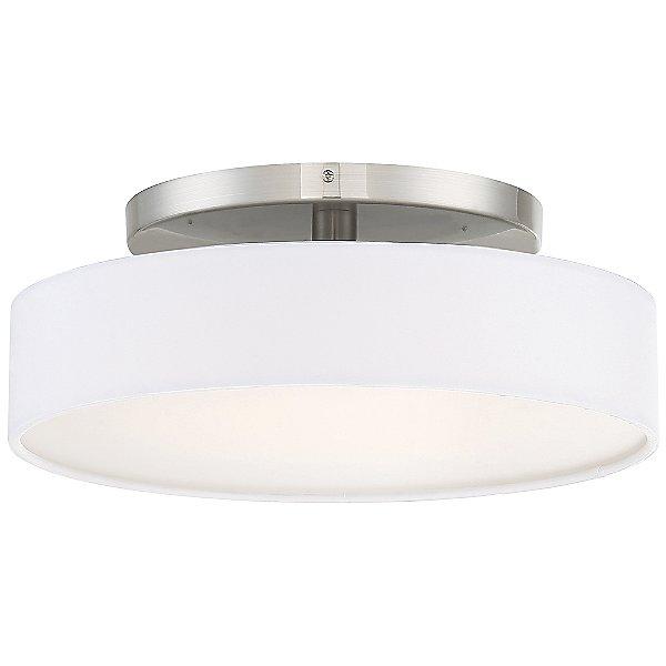 Manhattan 14" Semi-Flush Mount - Brushed Nickel