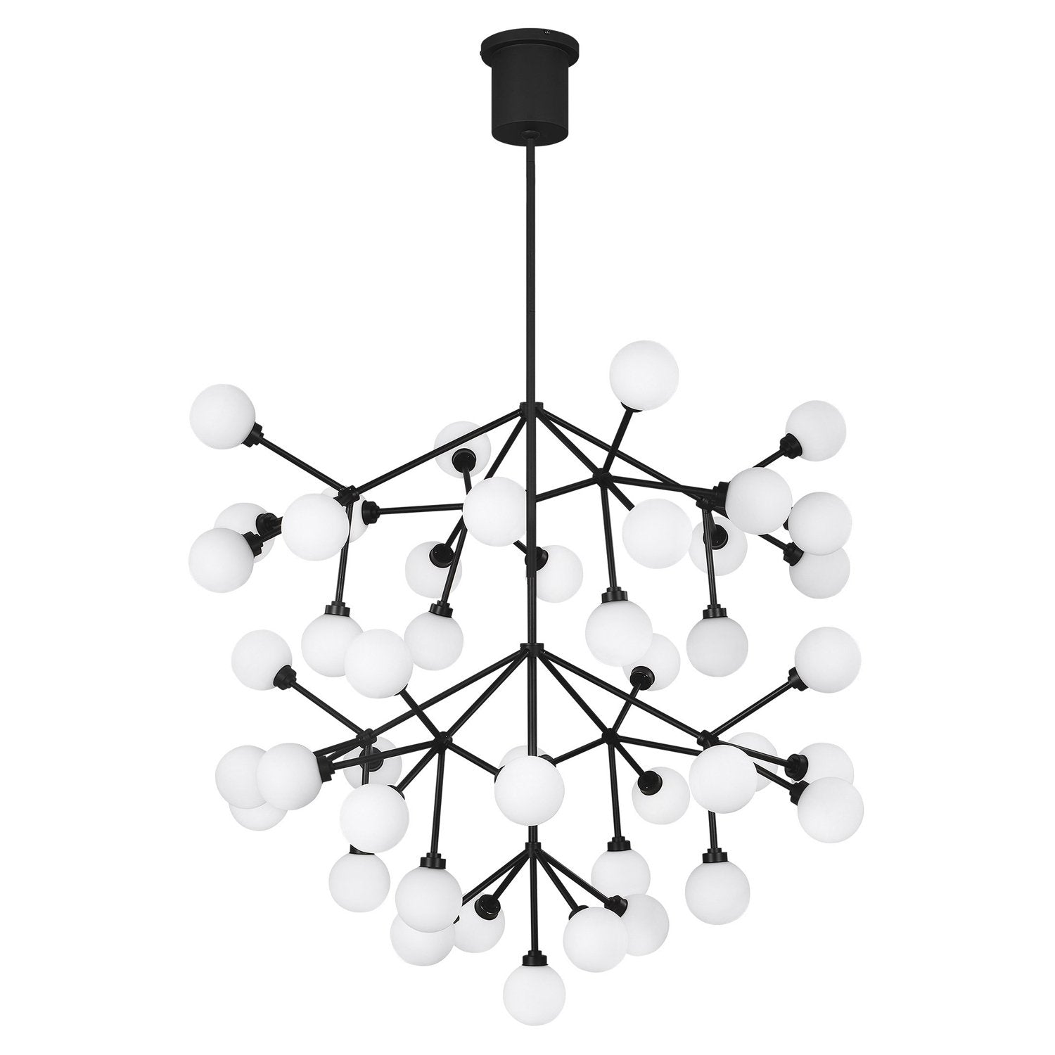 Mara Grande LED Chandelier - Matte Black Finish