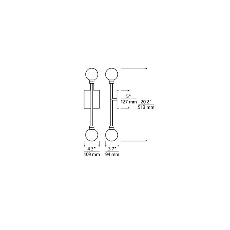 Mara Wall Sconce - Diagram