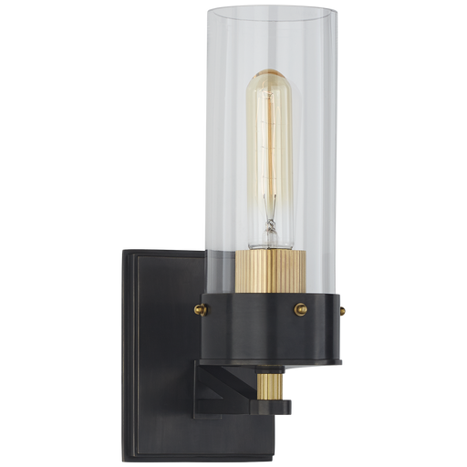 Marais Bath Sconce - Bronze/Clear Glass