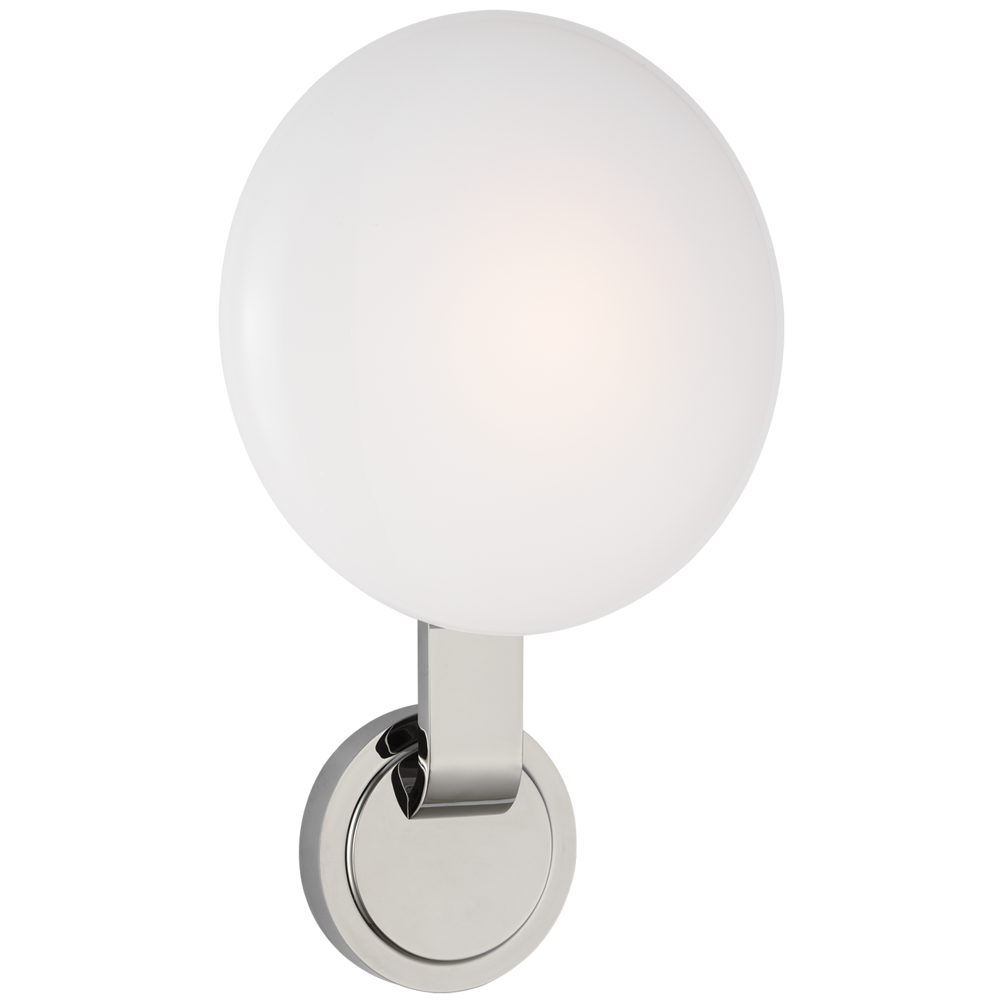 Marisol Medium Single Sconce - Polished Nickel Finish