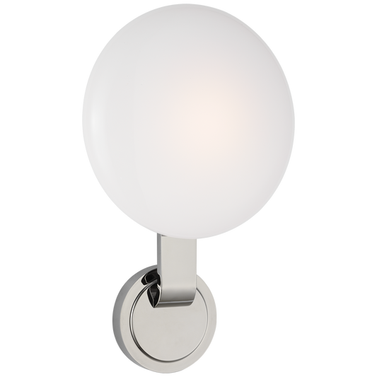 Marisol Medium Single Sconce - Polished Nickel Finish