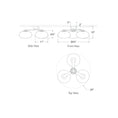 Load image into Gallery viewer, Marisol XL Triple Flush Mount - Diagram
