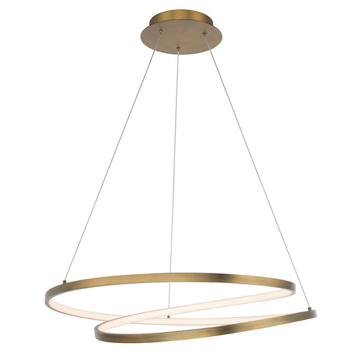 Marques LED Chandelier - Aged Brass Finish