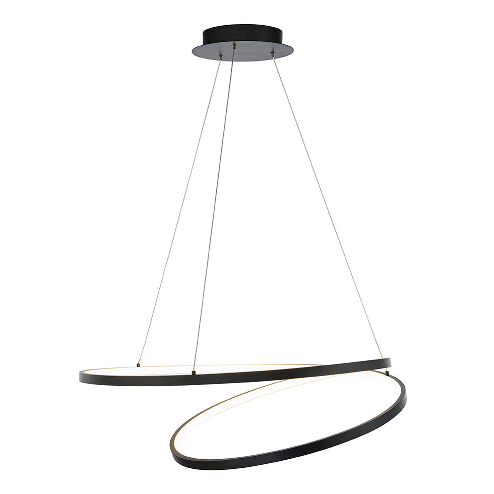 Marques LED Chandelier - Black Finish