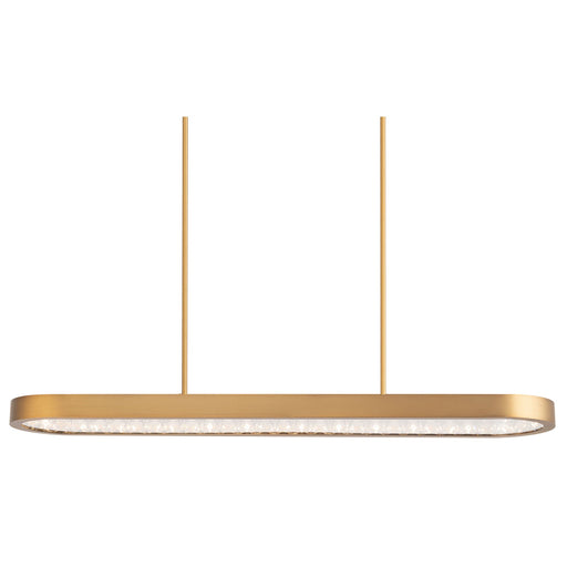 Marquis LED Linear Suspension - Aged Brass Finish