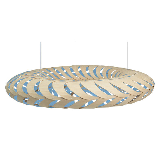 Maru Pendant - Natural/Blue Finish