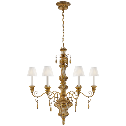 Marylea Large Hand Carved Chandelier - Italian Gilt Finish