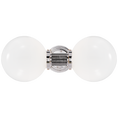 Load image into Gallery viewer, McCarren Double Sconce - Polished Nickel Finish
