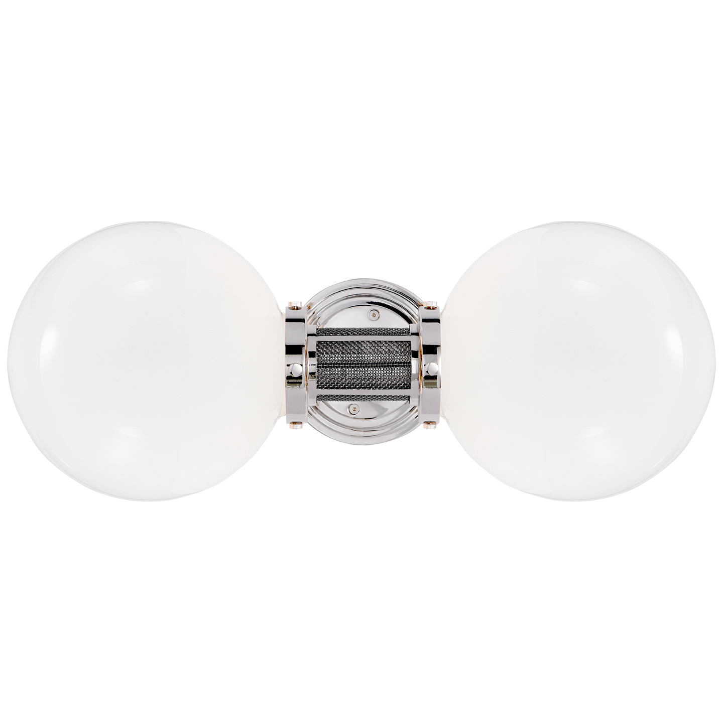 McCarren Double Sconce - Polished Nickel Finish