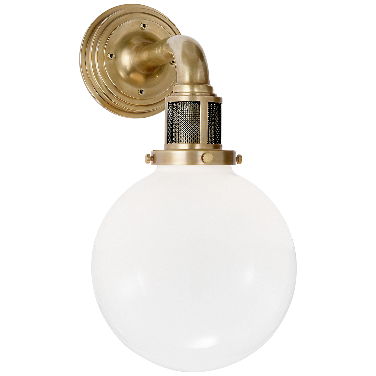 McCarren Single Sconce - Natural Brass Finish