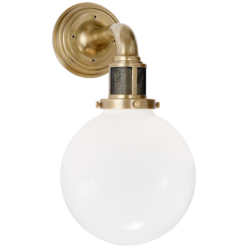 McCarren Single Sconce - Natural Brass Finish