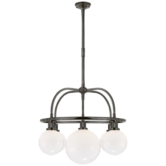 McCarren Single Tier Chandelier - Bronze Finish