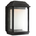 Load image into Gallery viewer, McHenry Medium Outdoor LED Wall Sconce - Textured Black Finish
