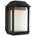 Load image into Gallery viewer, McHenry Small Outdoor LED Wall Sconce - Textured Black Finish
