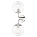 Load image into Gallery viewer, Meadow Double Wall Sconce - Polished Nickel Finish
